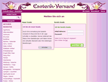 Tablet Screenshot of esoterik-versand.ch